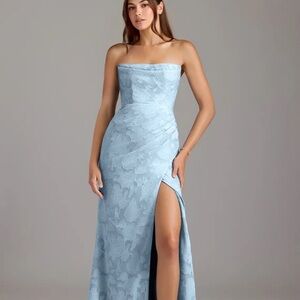 Azazie Sky Blue Formal Dress